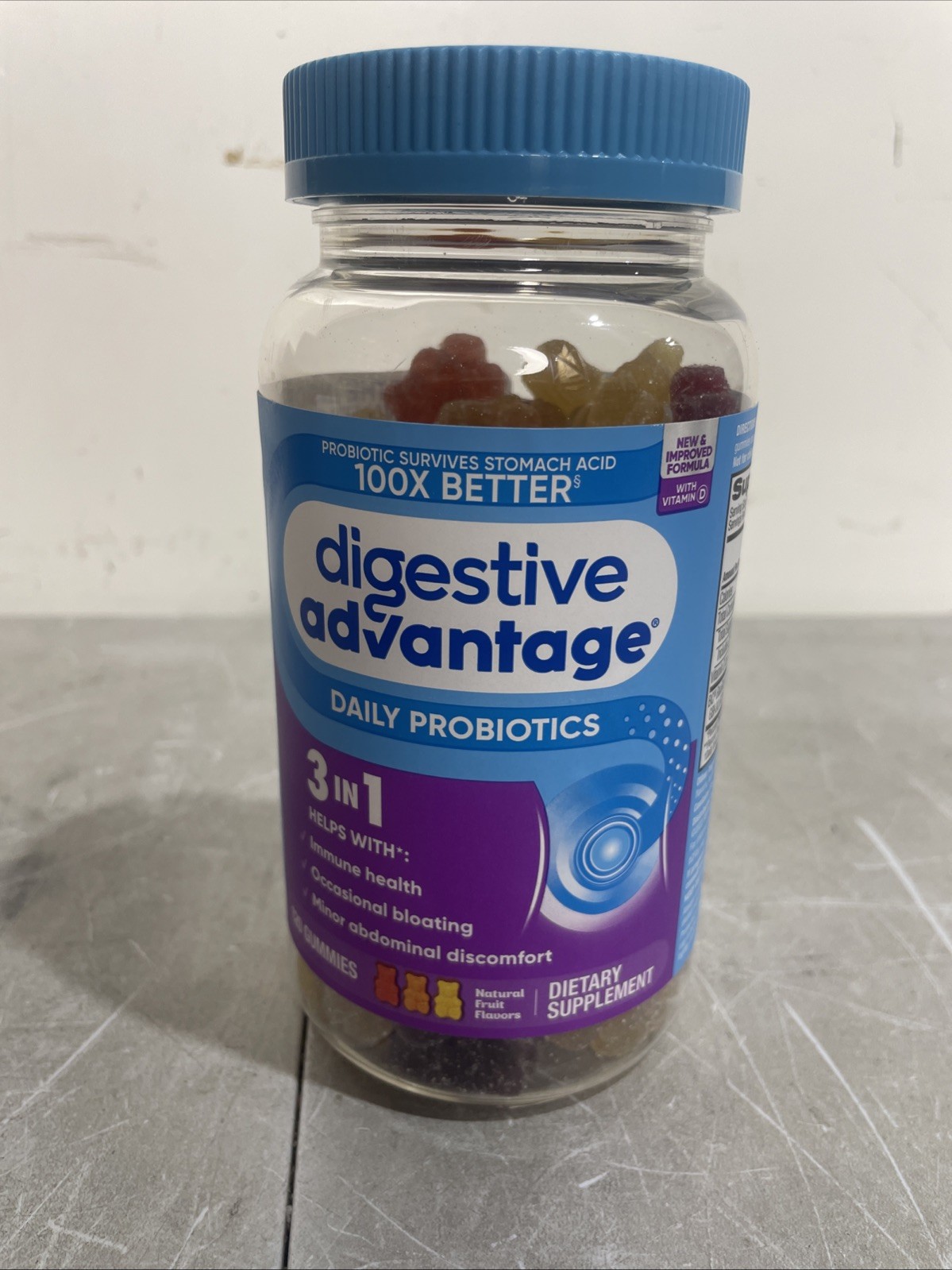 DigestiveAdvantage Probiotic Gummies 120 Count Daily Digestive Health New Sealed DigestiveAdvantage Probiotic Gummies 120 Count Daily Digestive Health New Sealed