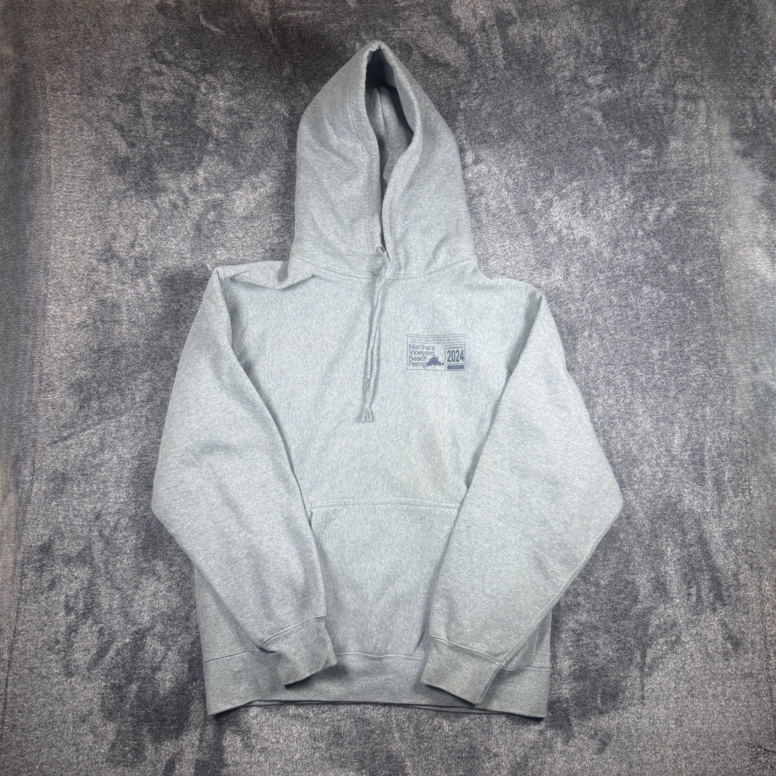 MV Sport Pro-Weave Martha\'s Vineyard Beach Permit 2024 Hoodie Gray Mens L