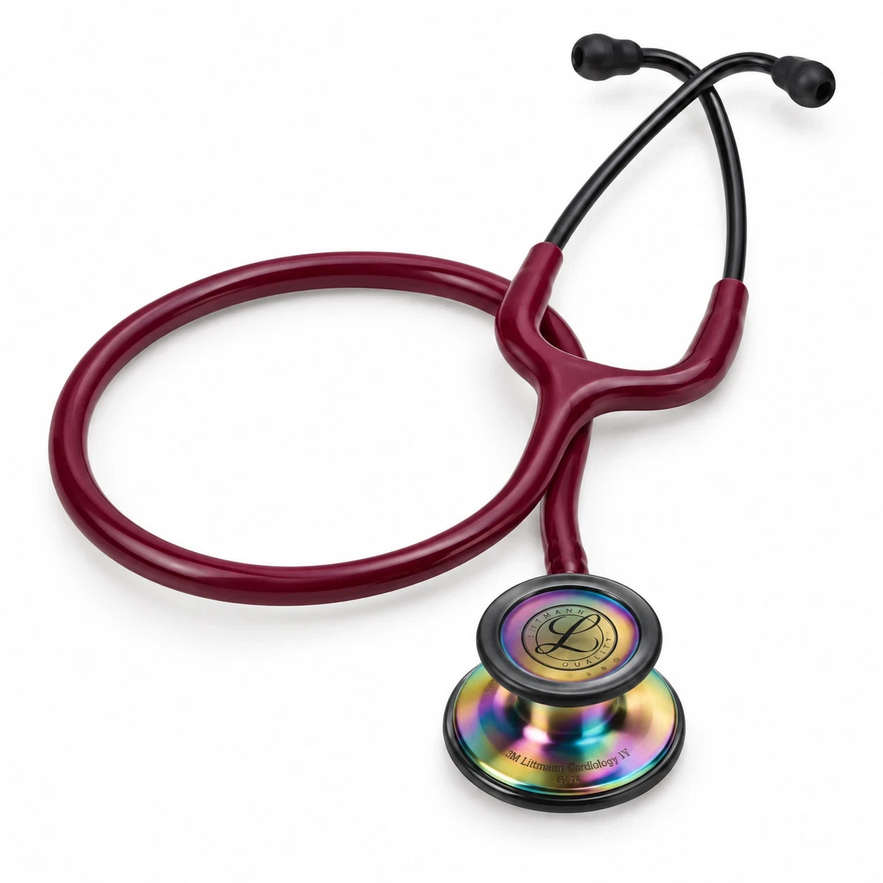 3M Littmann Cardiology IV 6176 Diagnostic Stethoscope Champagne Burgundy 27 Inch