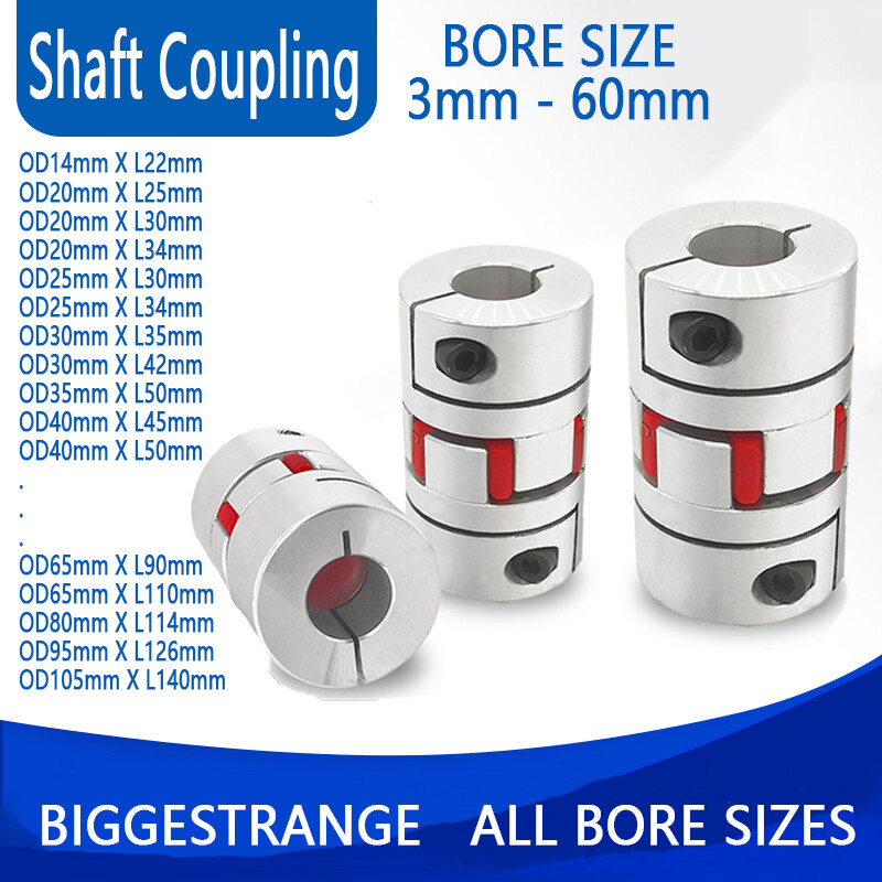 CNC Shaft Coupler Flexible Plum Spider Jaw Coupling Stepper Motor All Bore Sizes