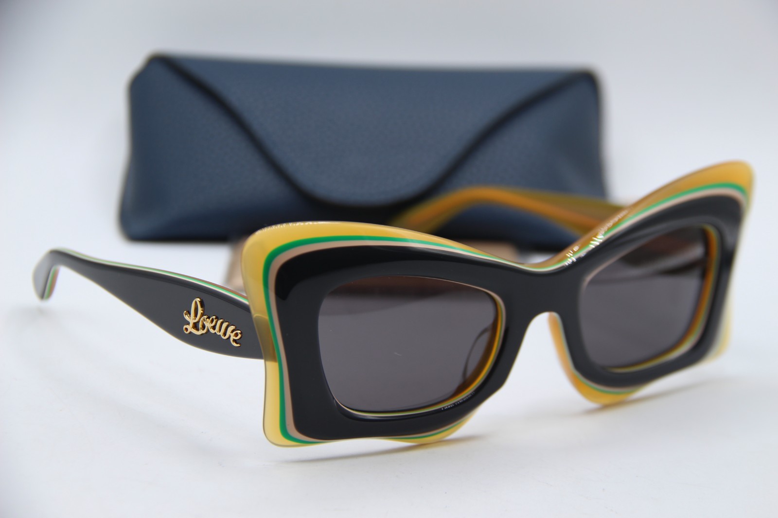 NEW LOEWE LW 40140U 20A BLUE ORANGE GREEN AUTHENTIC FRAMES SUNGLASSES 50-22 NEW LOEWE LW 40140U 20A BLUE ORANGE GREEN AUTHENTIC FRAMES SUNGLASSES 50-22