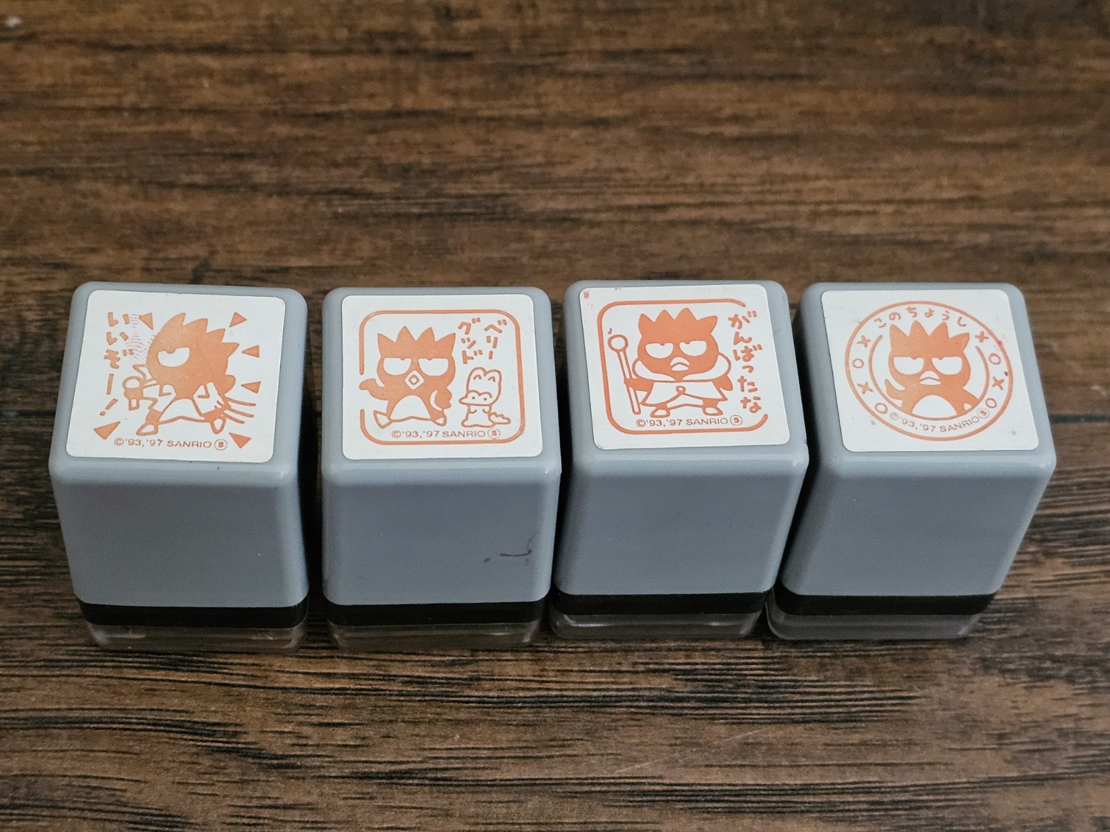 Vintage 1997 Sanrio Bad Badtz-Maru Penguin Rubber Stamps Stationary Set Of 4 Vintage 1997 Sanrio Bad Badtz-Maru Penguin Rubber Stamps Stationary Set Of 4