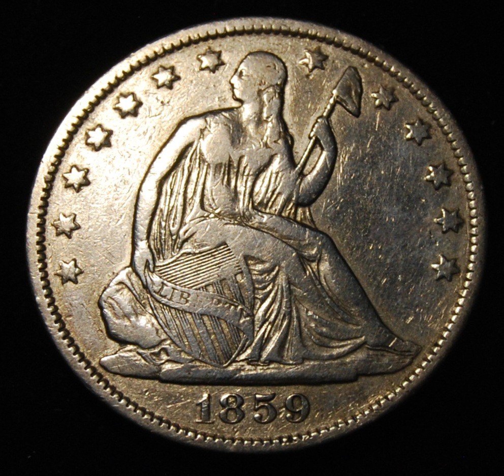 1859 o Seated Liberty Half Dollar 1859 o Seated Liberty Half Dollar