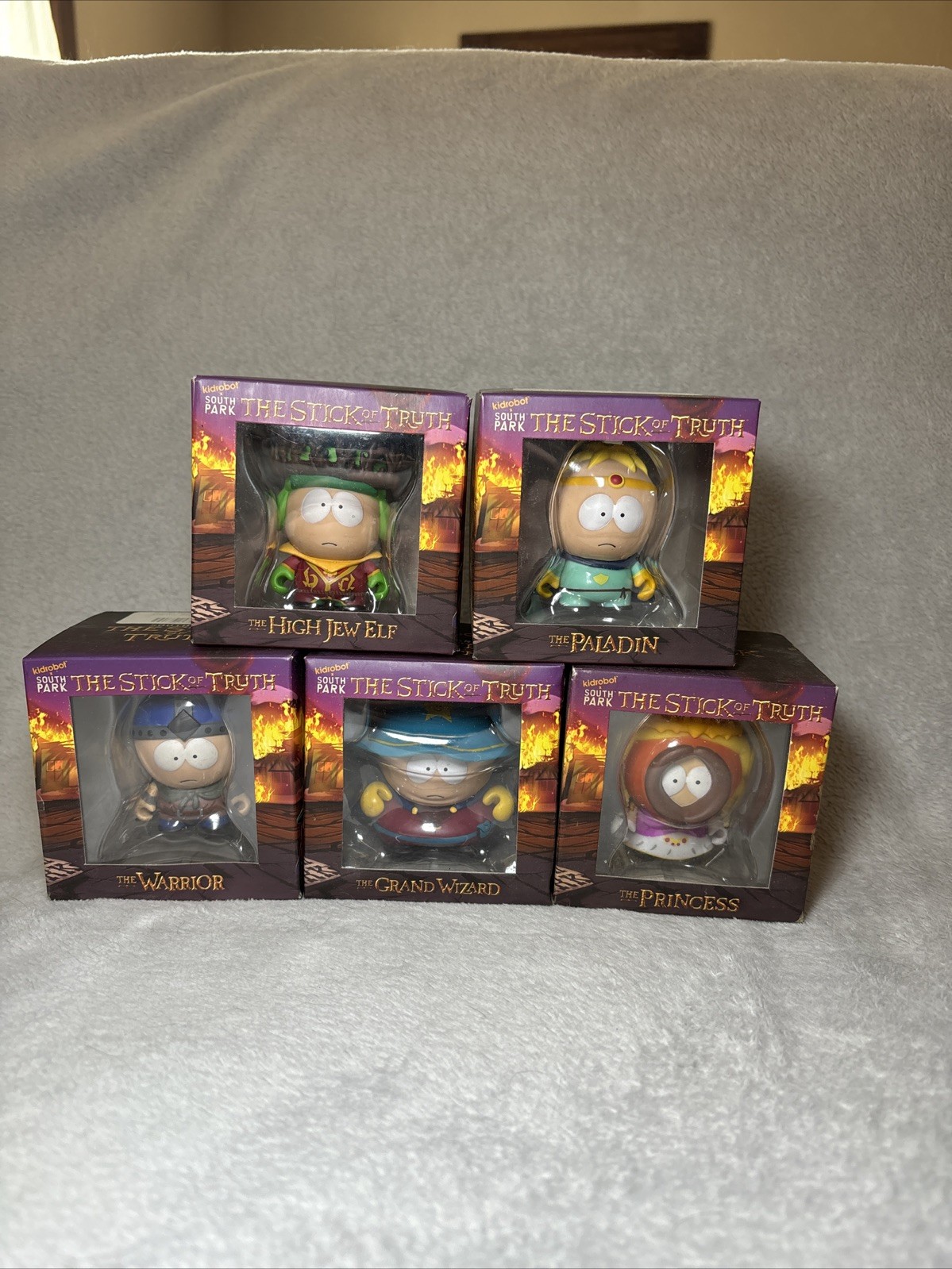 Kidrobot South Park The Stick of Truth Complete 5 Figure Set RARE Vinyl Figures Kidrobot South Park The Stick of Truth Complete 5 Figure Set RARE Vinyl Figures