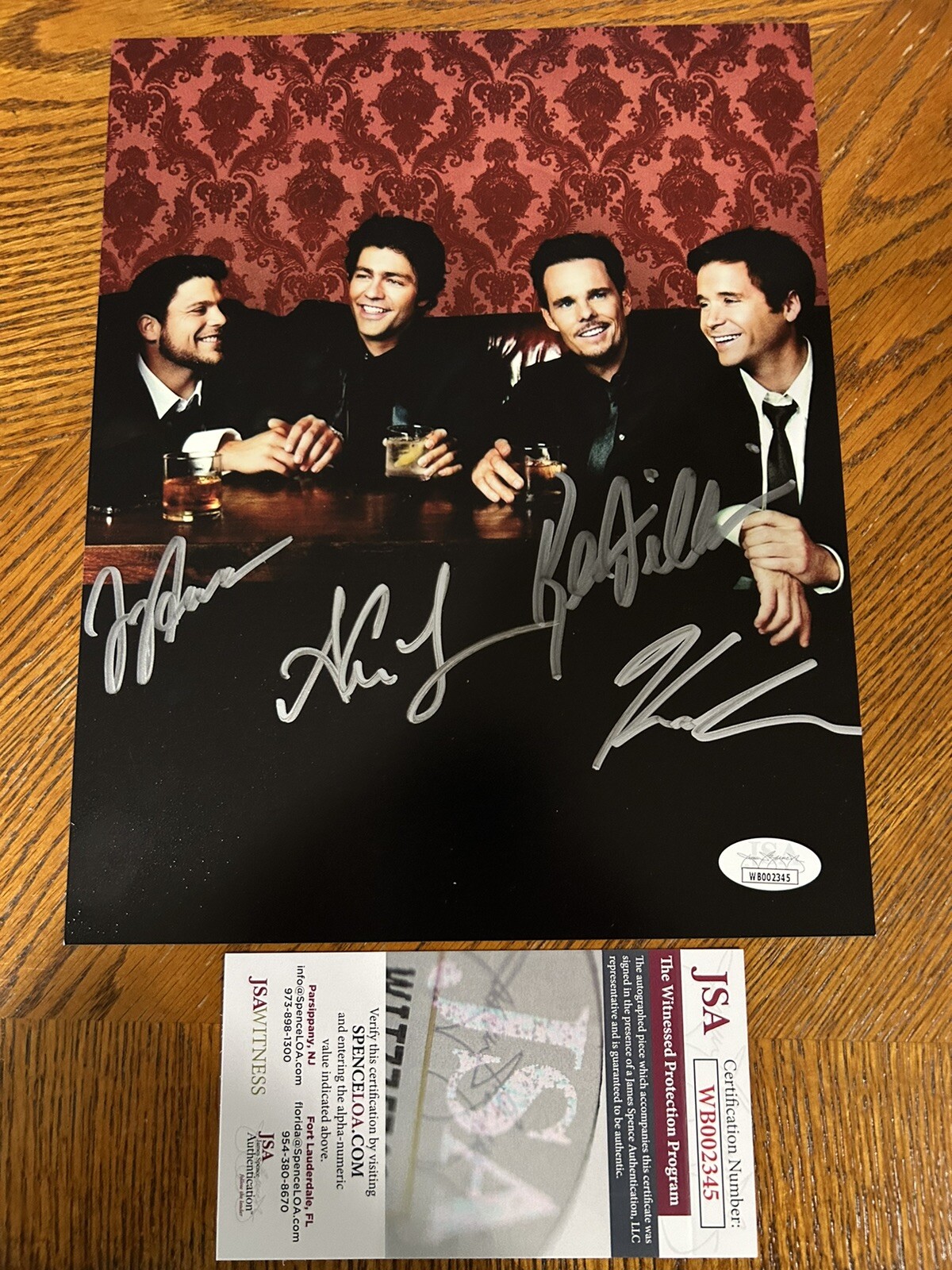 ENTOURAGE CAST SIGNED 8X10 ADRIAN GRENIER FERRARA KEVIN DILLON CONNOLLY JSA COA ENTOURAGE CAST SIGNED 8X10 ADRIAN GRENIER FERRARA KEVIN DILLON CONNOLLY JSA COA