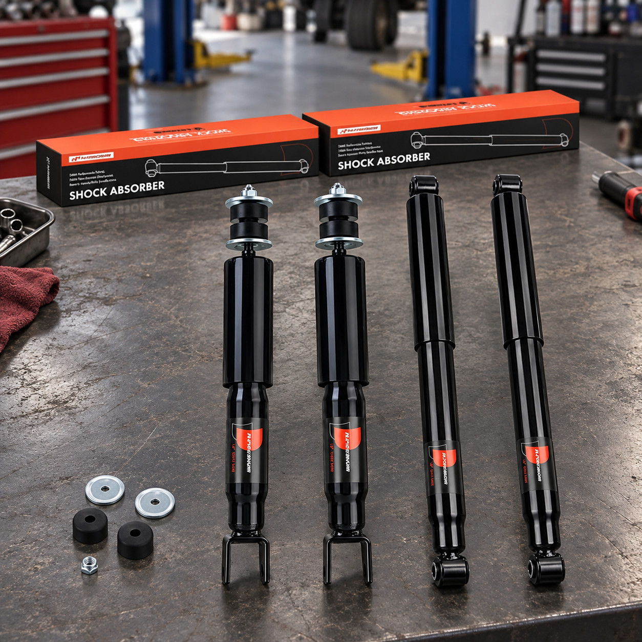 Front Rear Gas Shocks Set for 99-07 Silverado Sierra 1500 2WD 4WD