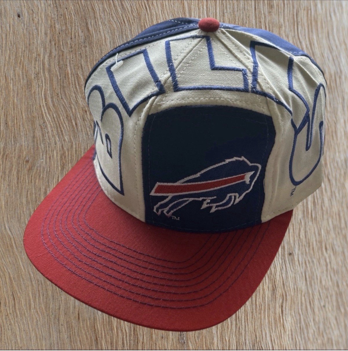VTG 90s Buffalo Bills Drew Pearson Rare NWOT NFL SnapBack Hat Cap Big Spell Out VTG 90s Buffalo Bills Drew Pearson Rare NWOT NFL SnapBack Hat Cap Big Spell Out