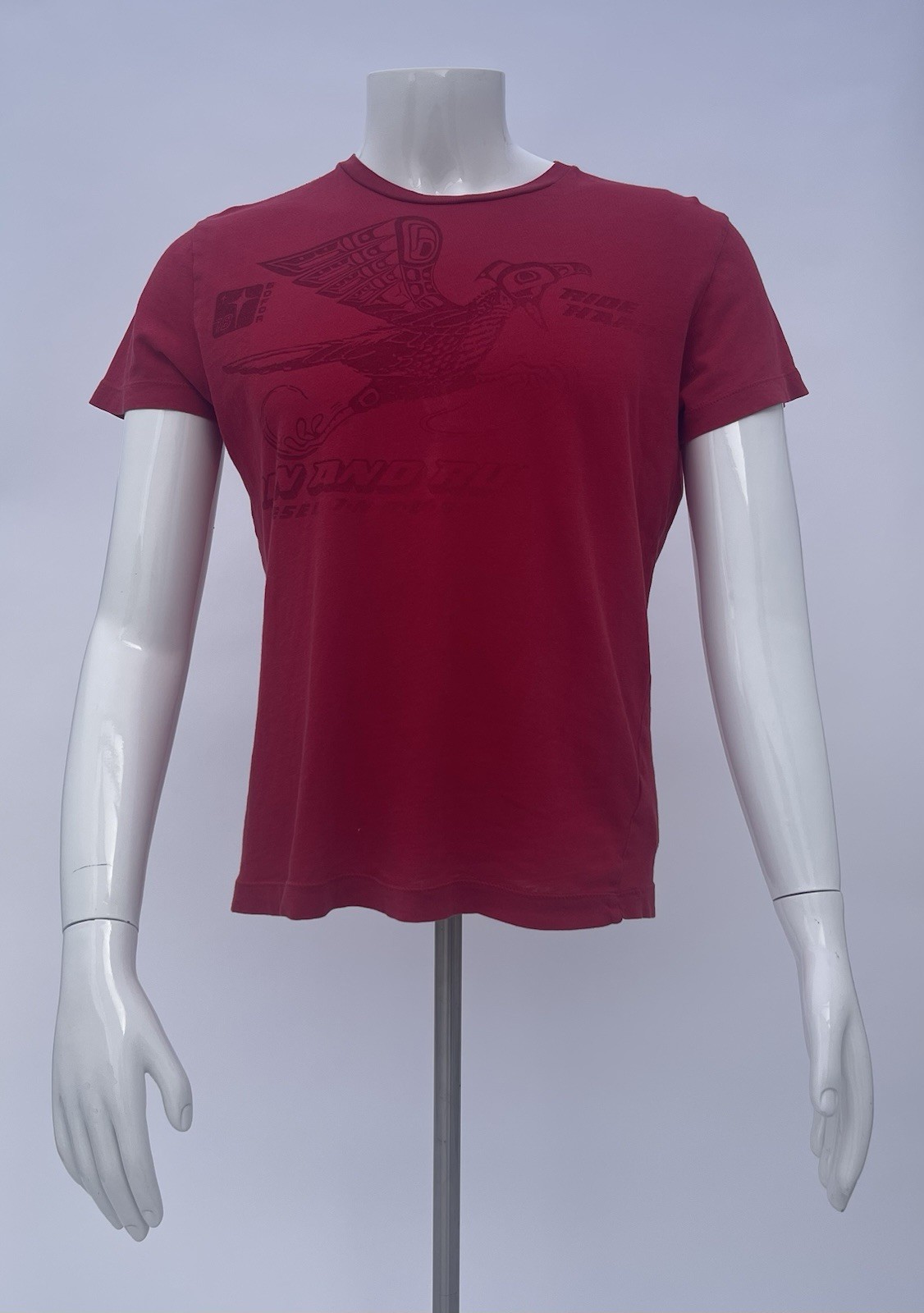 Men’s Vintage Diesel T-Shirt Red Medium Men’s Vintage Diesel T-Shirt Red Medium