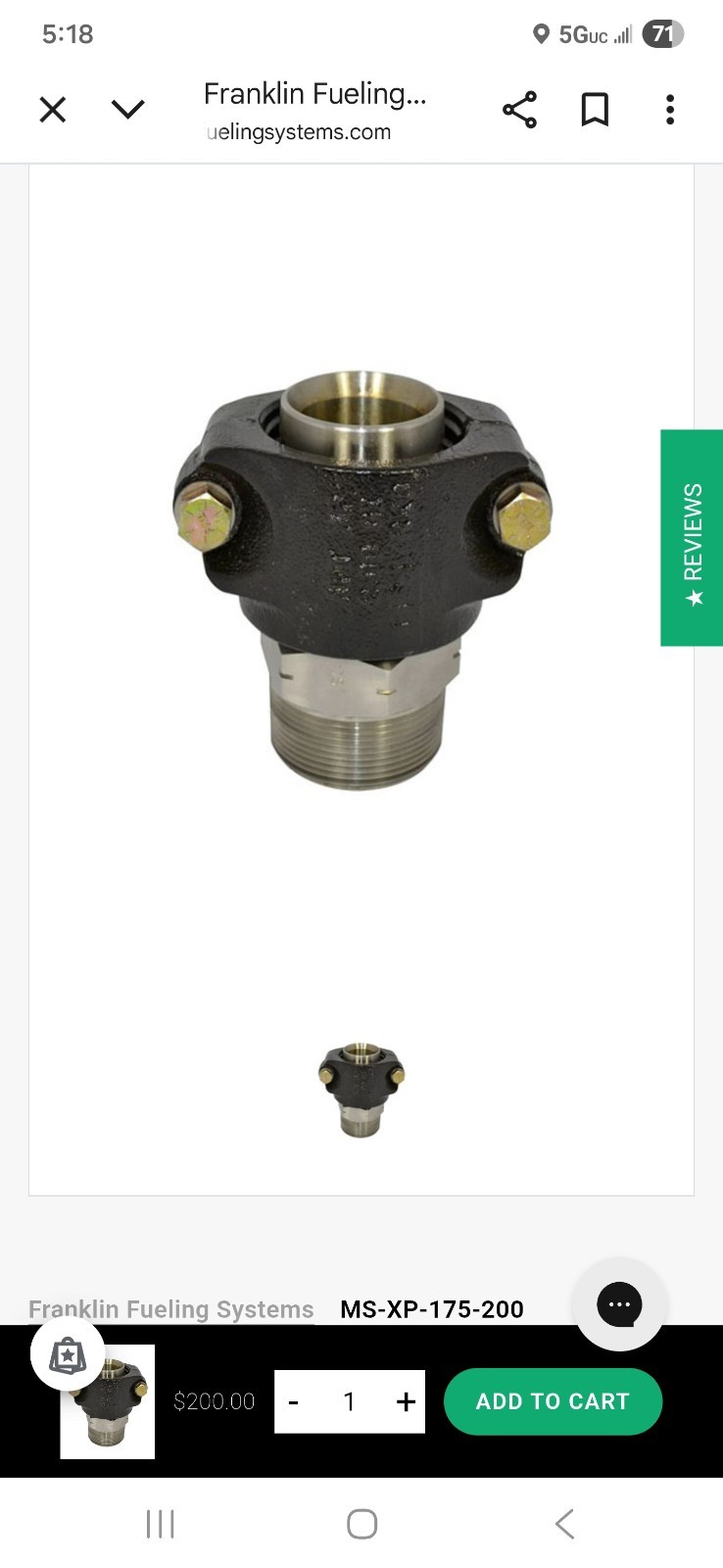 (2)Franklin Fueling Systems Brass Clamshell Swivel Pipe Fittings 1.75 x 2 inch (2)Franklin Fueling Systems Brass Clamshell Swivel Pipe Fittings 1.75 x 2 inch