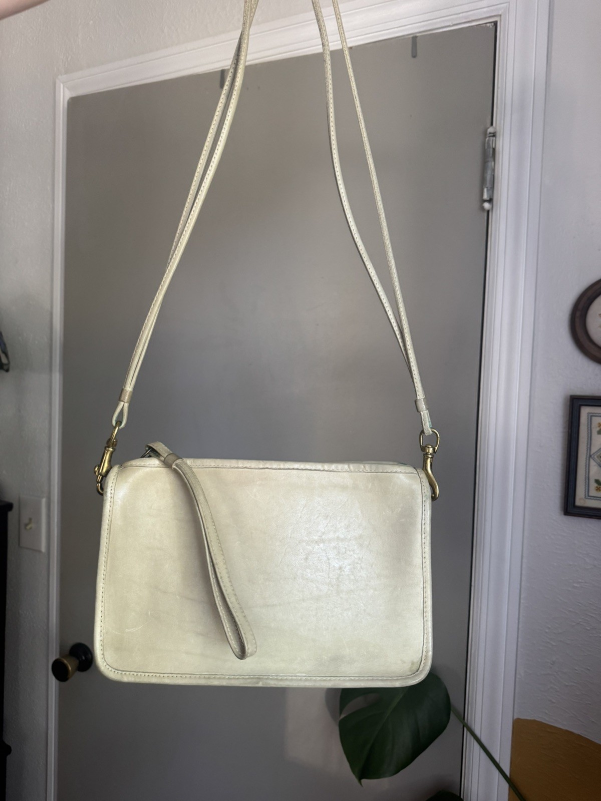 VINTAGE COACH Bonnie Cashin NYC Basic Convertible Bag/Clutch/Wristlet Cream 3534