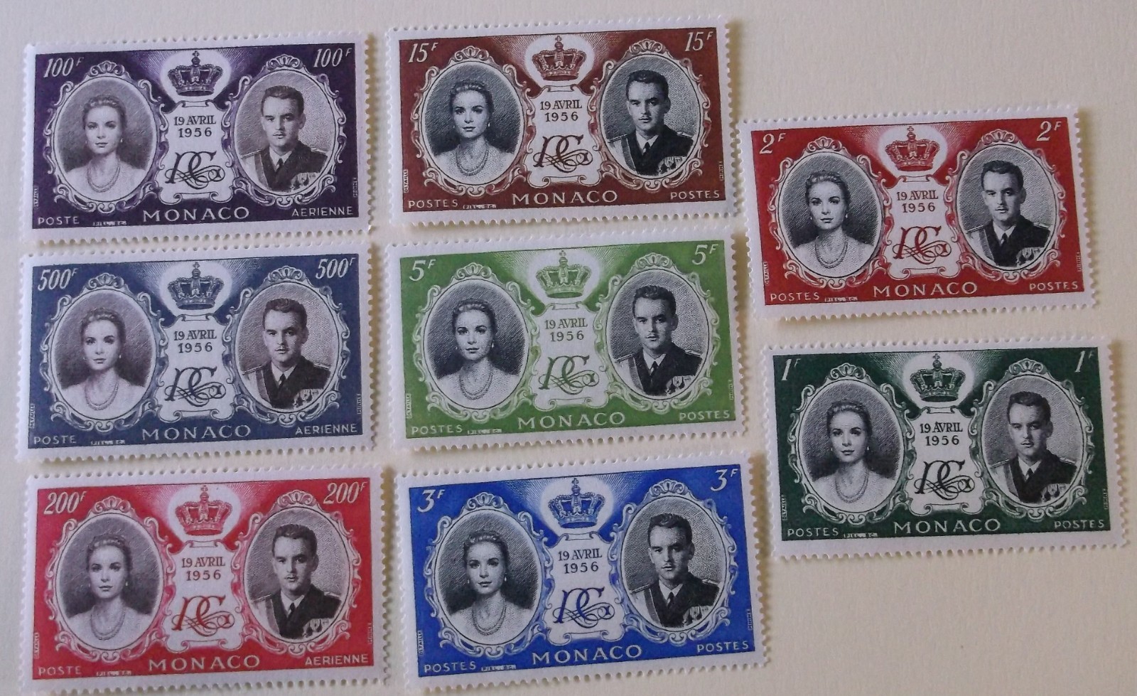 Monaco Stamp 366-70, C46-8 Full Set MNH Royalty, Grace Kelly Topical Cat $10.05 Monaco Stamp 366-70, C46-8 Full Set MNH Royalty, Grace Kelly Topical Cat $10.05