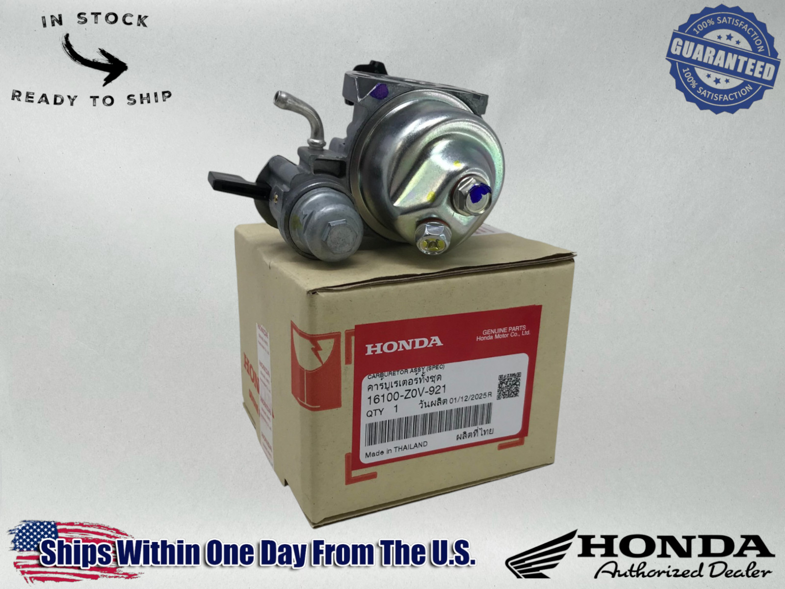 Honda OEM GX200 Carburetor Assembly (BE64Y A) 16100-Z0V-921 Honda OEM GX200 Carburetor Assembly (BE64Y A) 16100-Z0V-921