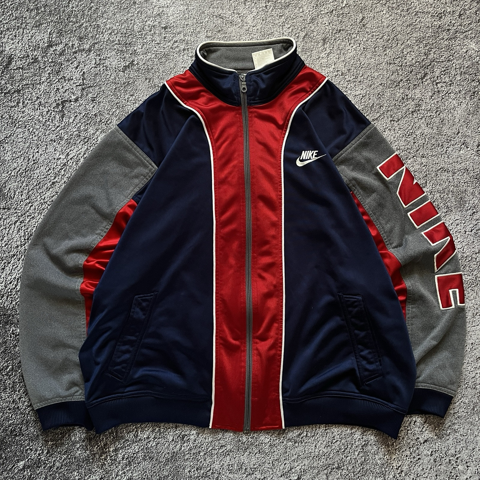 Vintage Nike 90s Rare Track Jacket Big Sleeve Logo Men\'s Size Xl Vintage Nike 90s Rare Track Jacket Big Sleeve Logo Men\'s Size Xl