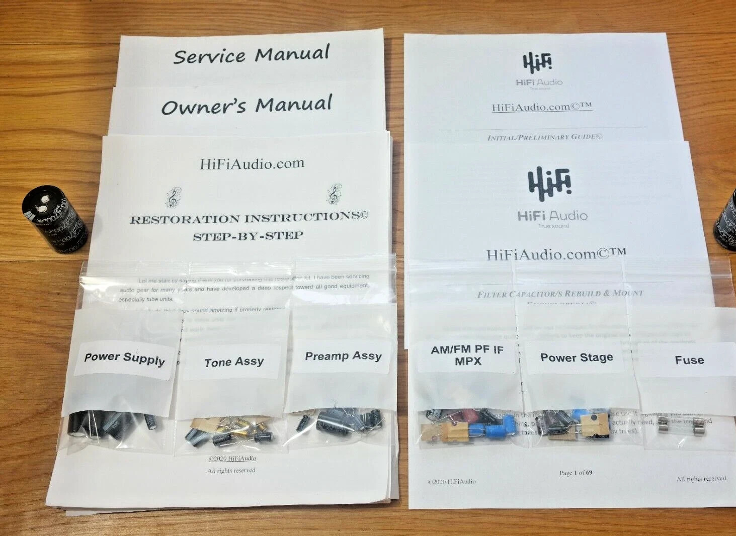 REALISTIC STA-46 rebuild restoration recap service kit fix repair capacitor