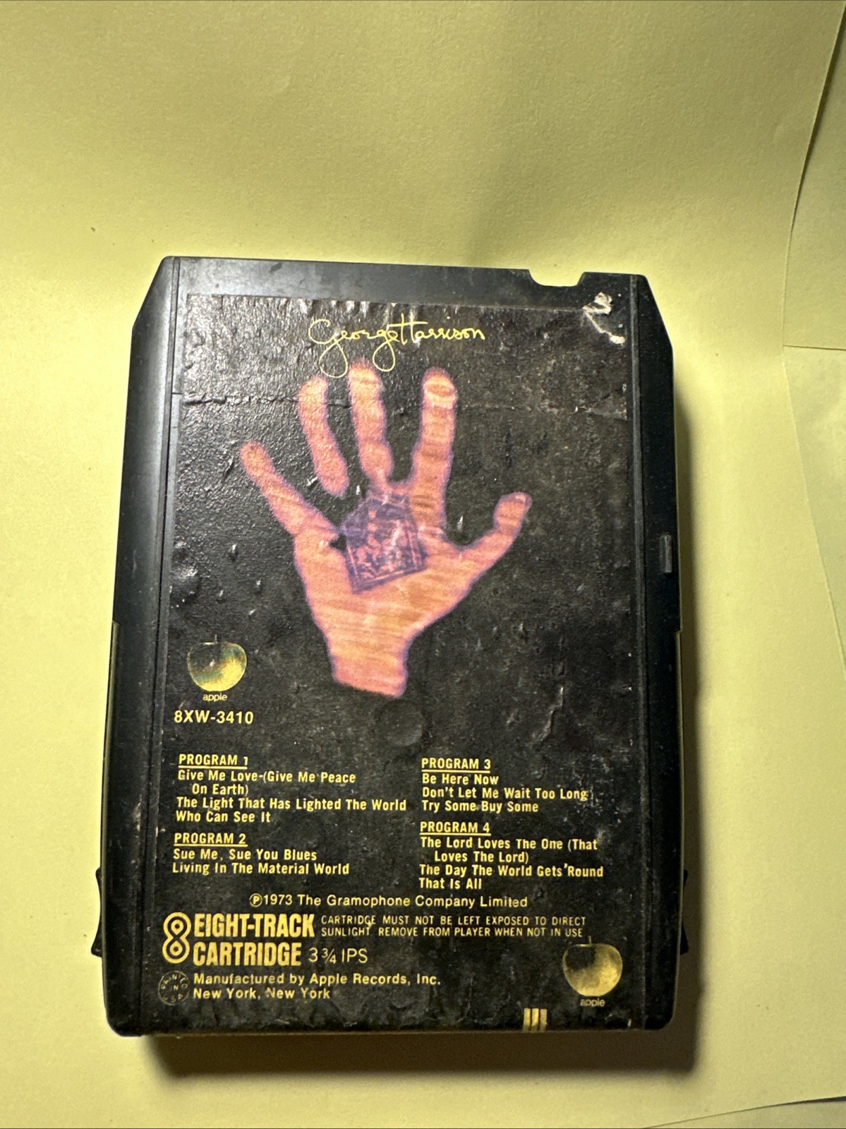 BEATLES GEORGE HARRISON ‘LIVING IN THE MATERIAL WORLD' 8-TRACK BEATLES GEORGE HARRISON ‘LIVING IN THE MATERIAL WORLD' 8-TRACK