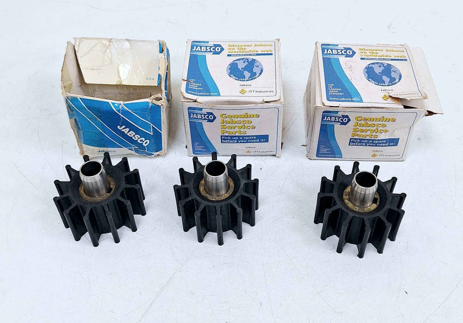 Jabsco 4568-03 / 5929-0003B Nitrile Impeller (Lot of 3 pcs)