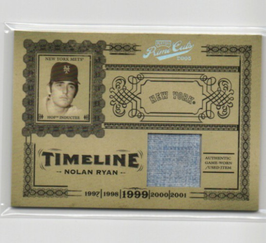 /50 2005 Playoff Prime Cuts - Timeline Nolan Ryan #T-44 Jerseys (MEM) /50 2005 Playoff Prime Cuts - Timeline Nolan Ryan #T-44 Jerseys (MEM)