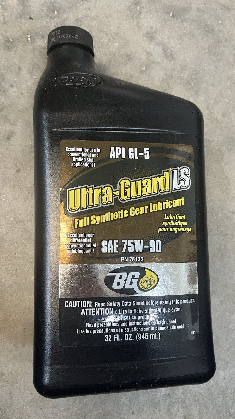 Ultra Guard LS Full Synthetic Gear Lubricant API GL-5 SAE 75W-90 Ultra Guard LS Full Synthetic Gear Lubricant API GL-5 SAE 75W-90