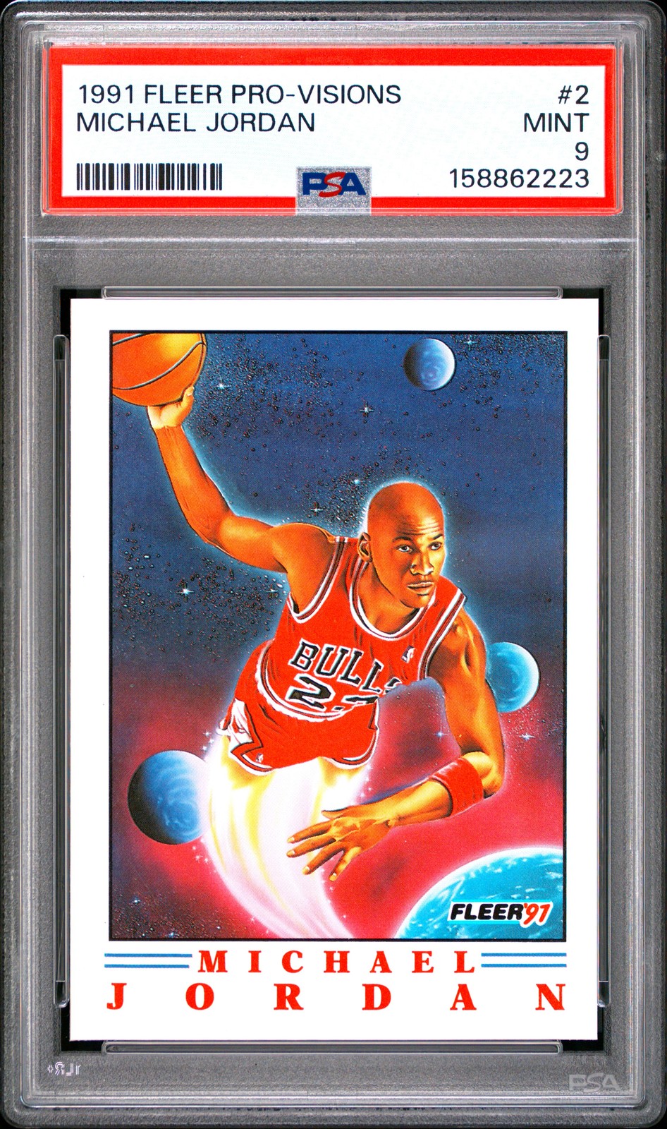 BEAUTIFUL 🔥 PSA 9 1991 Michael Jordan 2 Fleer Pro-Visions MINT BEAUTIFUL 🔥 PSA 9 1991 Michael Jordan 2 Fleer Pro-Visions MINT