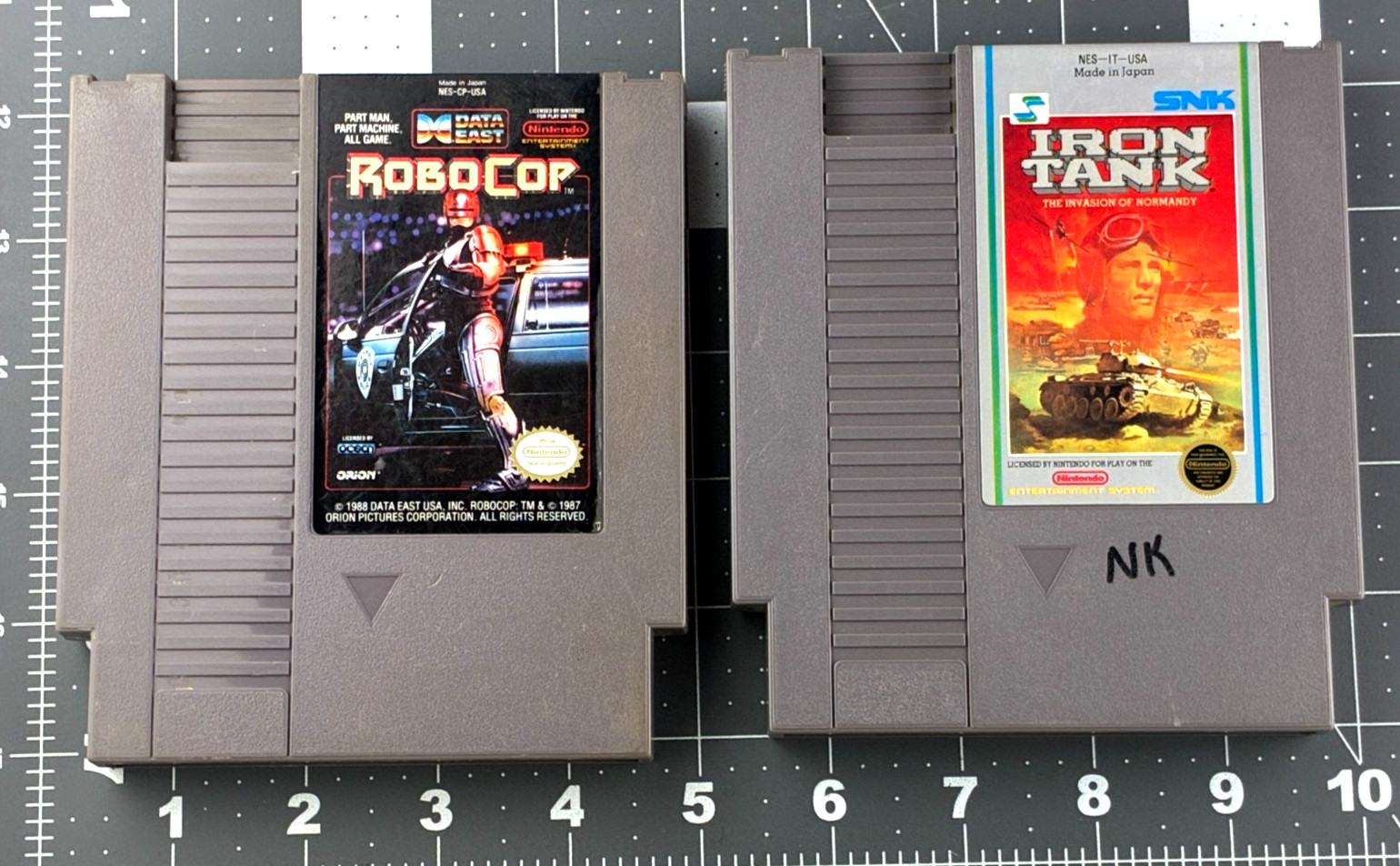 NES Iron Tank & ROBOCOP Two Nintendo original games VG NES Iron Tank & ROBOCOP Two Nintendo original games VG