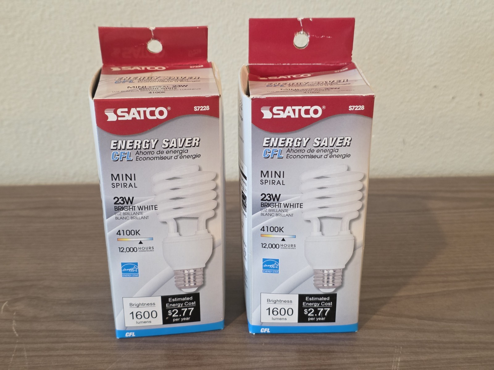 23W/41K Spiral Satco S7228 - 2 PACK - READ DESCRIPTION