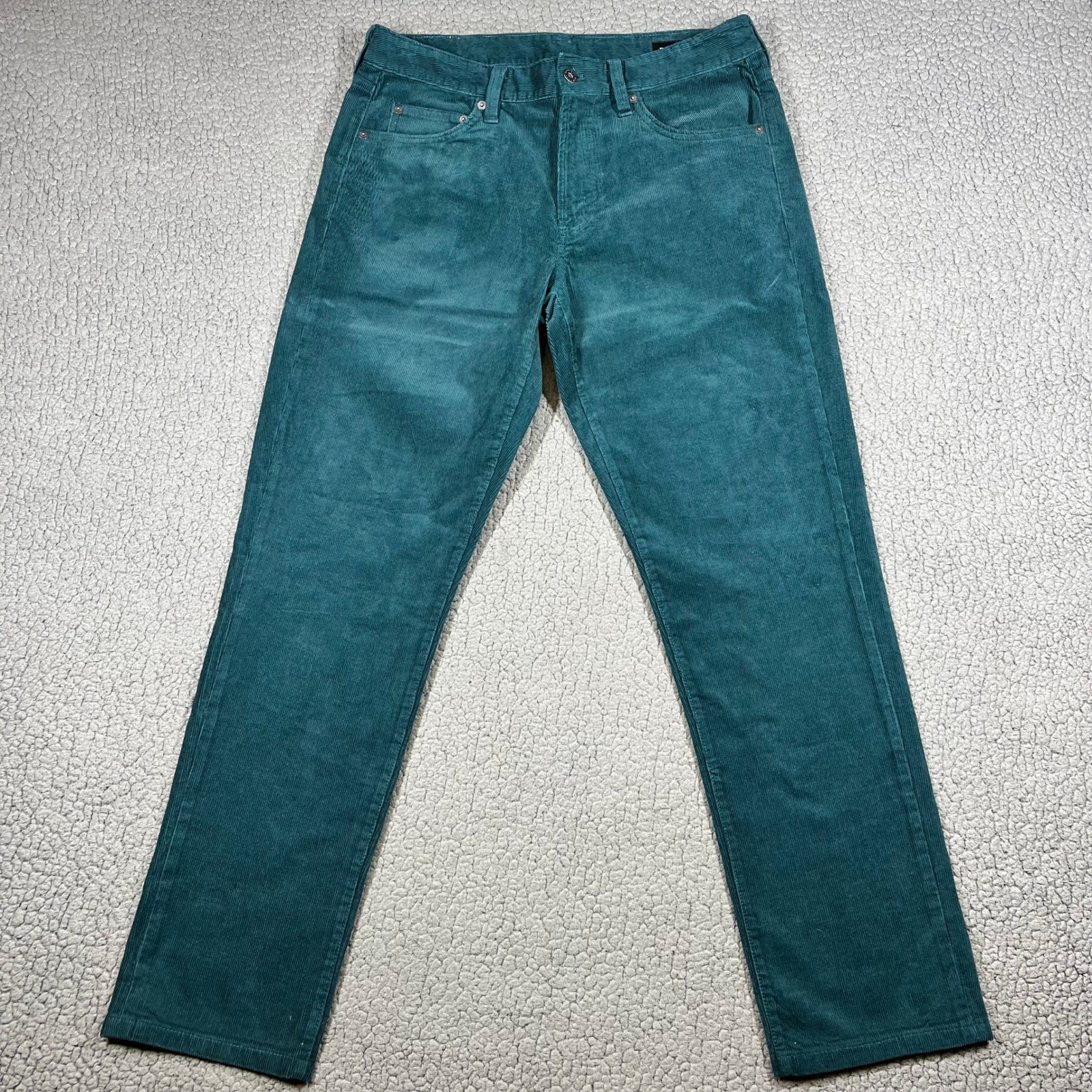 Bonobos Mens Slim Fit Corduroy Pants Teal Green Stretch 5-Pocket 32x32 (32x30) Bonobos Mens Slim Fit Corduroy Pants Teal Green Stretch 5-Pocket 32x32 (32x30)