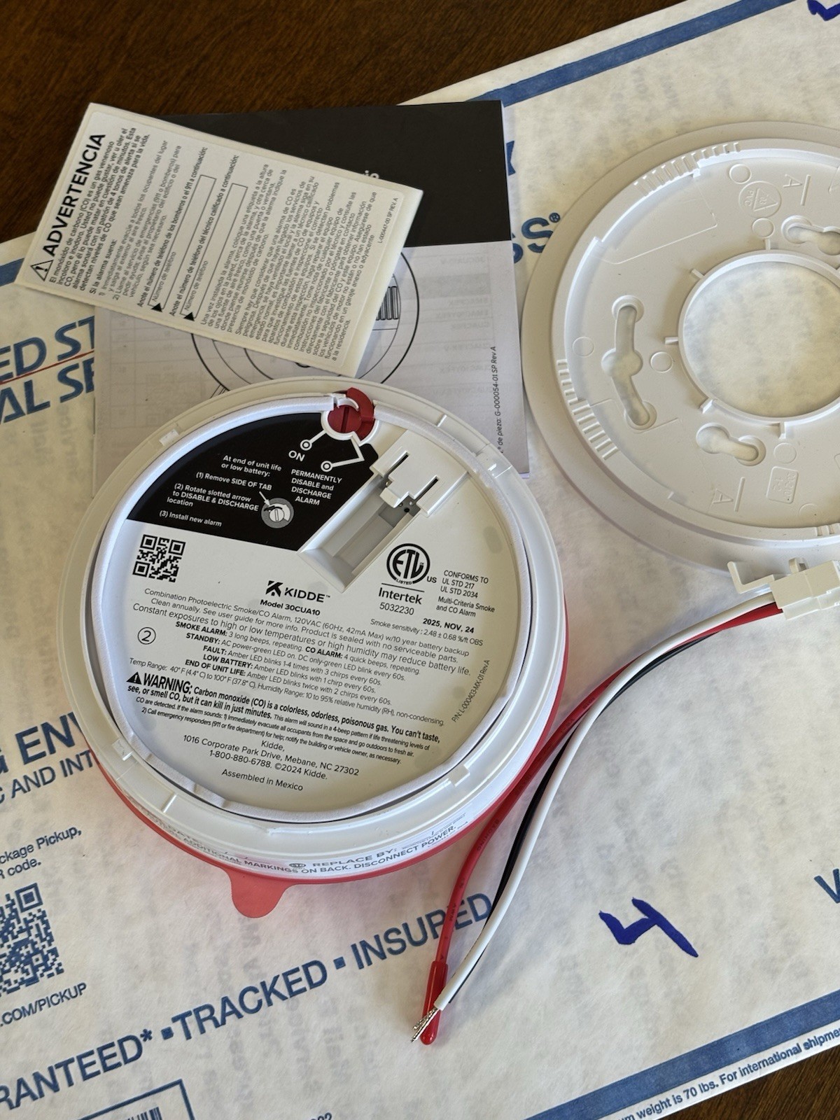 Kidde 30CUA10 Smoke & Carbon Monoxide Alarm Kidde 30CUA10 Smoke & Carbon Monoxide Alarm