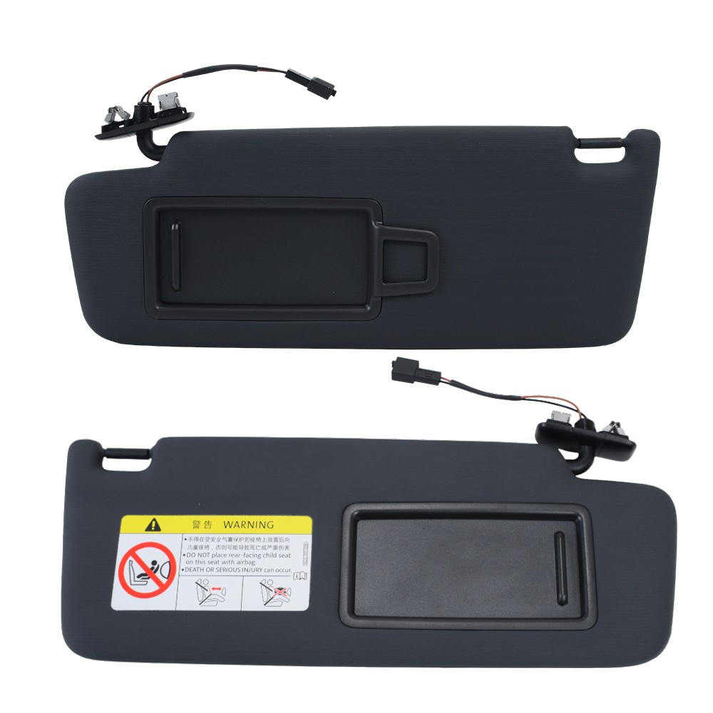 Pair Front Sun Visor Makeup Mirror Left Right For VW Golf 7 SportsVan Jetta MK7