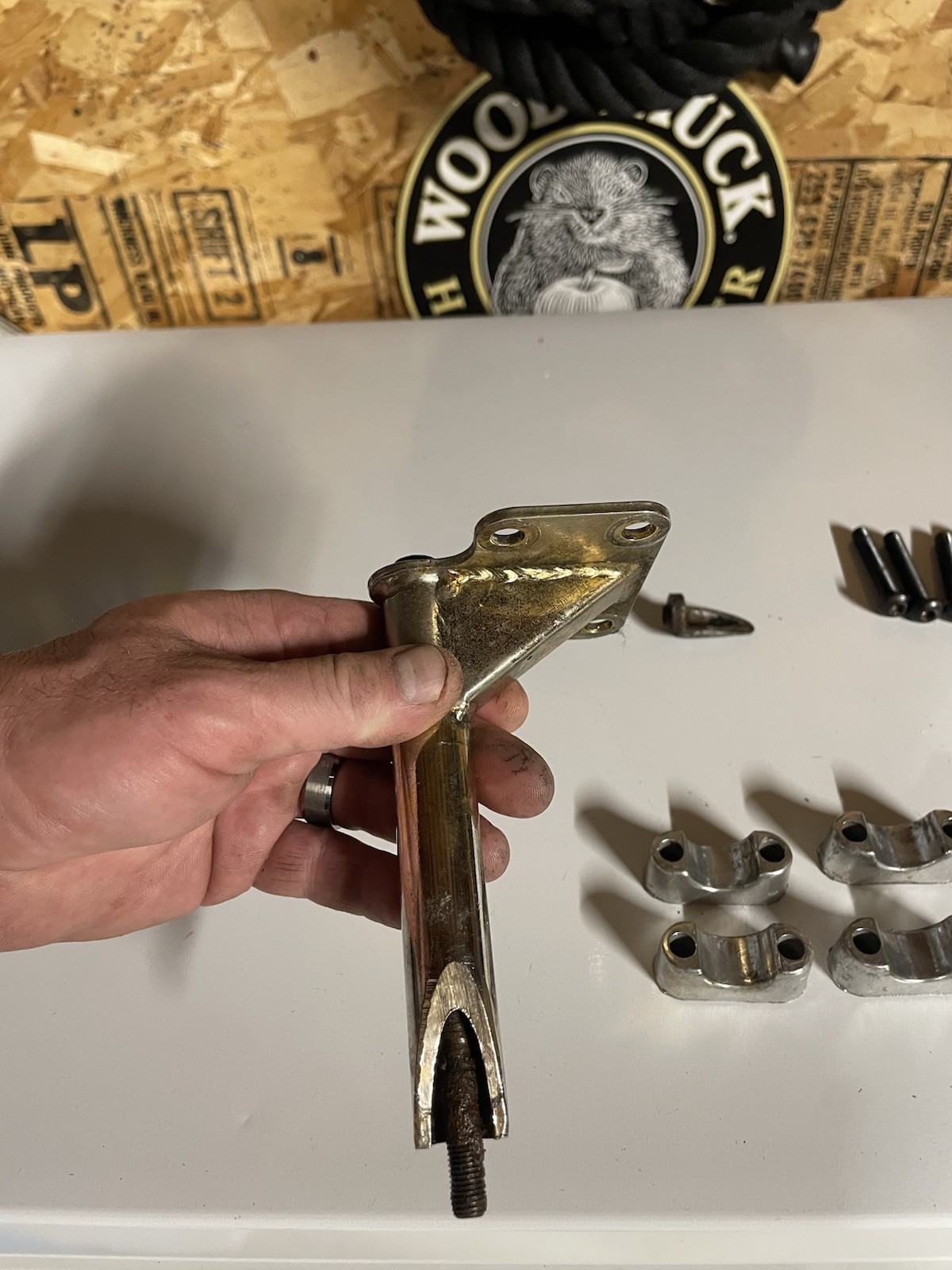 Vintage Bmx Double Clamp Super Goose Stem, jmc, Webco, Patterson, GT Vintage Bmx Double Clamp Super Goose Stem, jmc, Webco, Patterson, GT