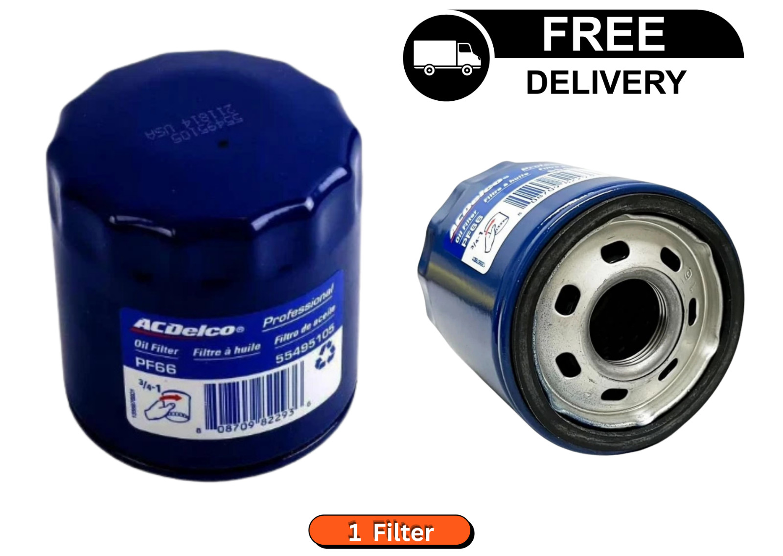(1) Engine Oil Filter ACDelco GM Original Equipment PF66 same as dealer (1) Engine Oil Filter ACDelco GM Original Equipment PF66 same as dealer