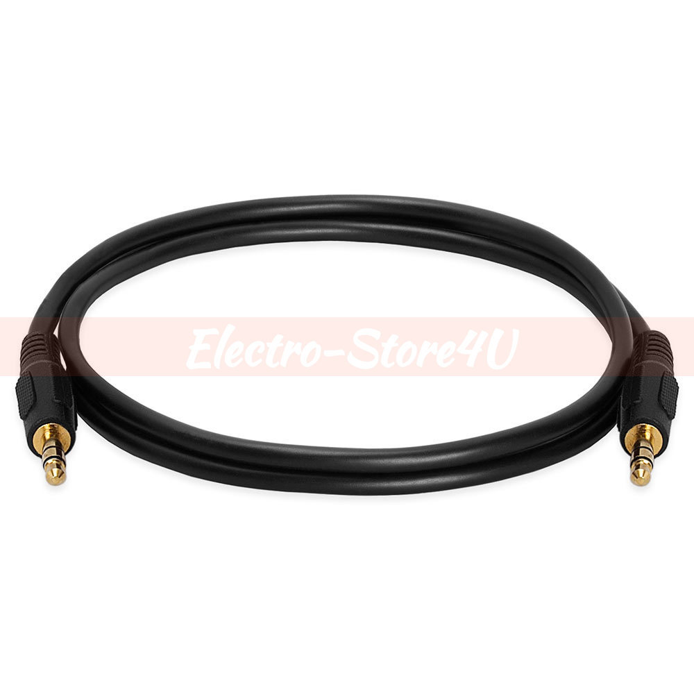 3.5mm Male to Male Cable 3ft 6ft 12ft 25ft 50ft 100ft Lot Stereo Audio Aux 1/8