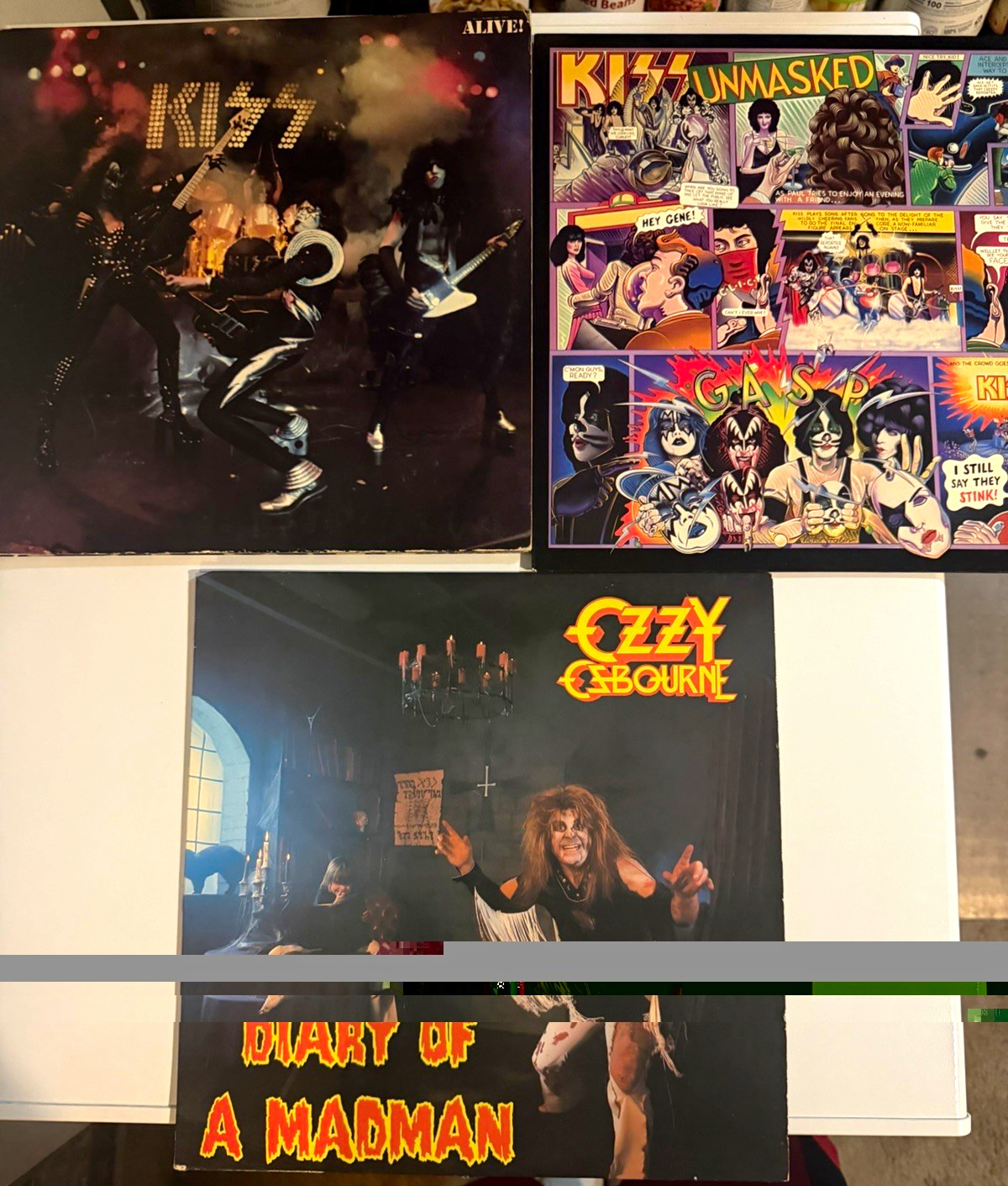 Kiss Alive & Unmasked + Ozzy Osbourne Diary of a Madman 12
