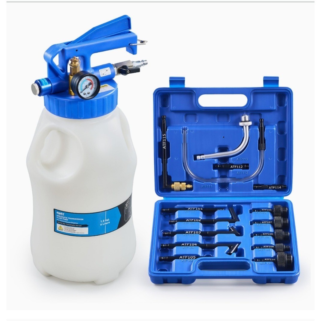 Orion Motor Tech 6L Pneumatic ATF Fluid Extractor Dispenser Kit 15 Adapters