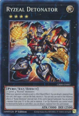 Yugioh Ryzeal Detonator - CRBR-EN007 - Collector\'s Rare - 1st Edition Near Mint