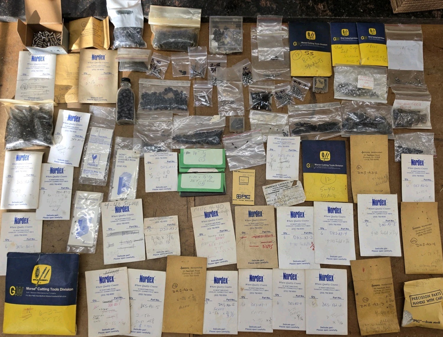 ​HUGE Vintage Precision Micro GUNSMITHING Lot Nordex MORSE Hardware ☆All USA