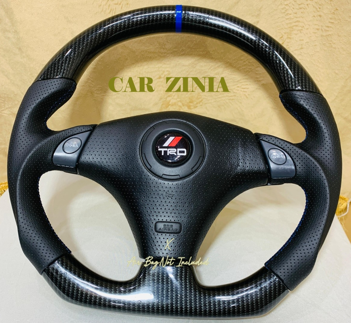 Toyota TRD Customize Carbon Fiber Steering Wheel MK4 MR2 CELICA JZX MR-S Alteeza