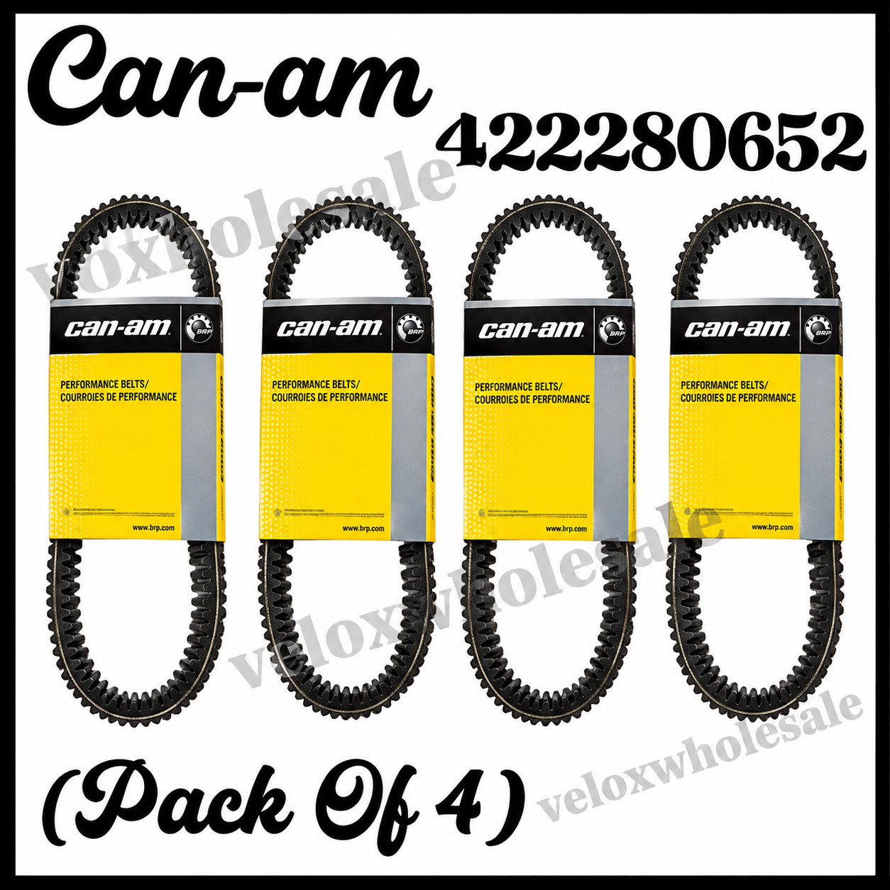 Can-Am New OEM 100% PBO Performance Drive Belt Maverick X3, 422280652 Original