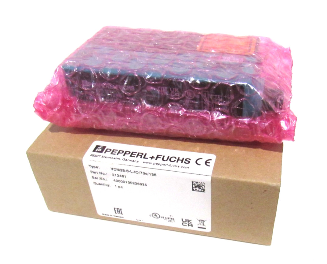 NEW PEPPERL+FUCHS VDM28-8-L-IO/73C/136 DISTANCE SENSOR 212481 VDM288LIO73C1