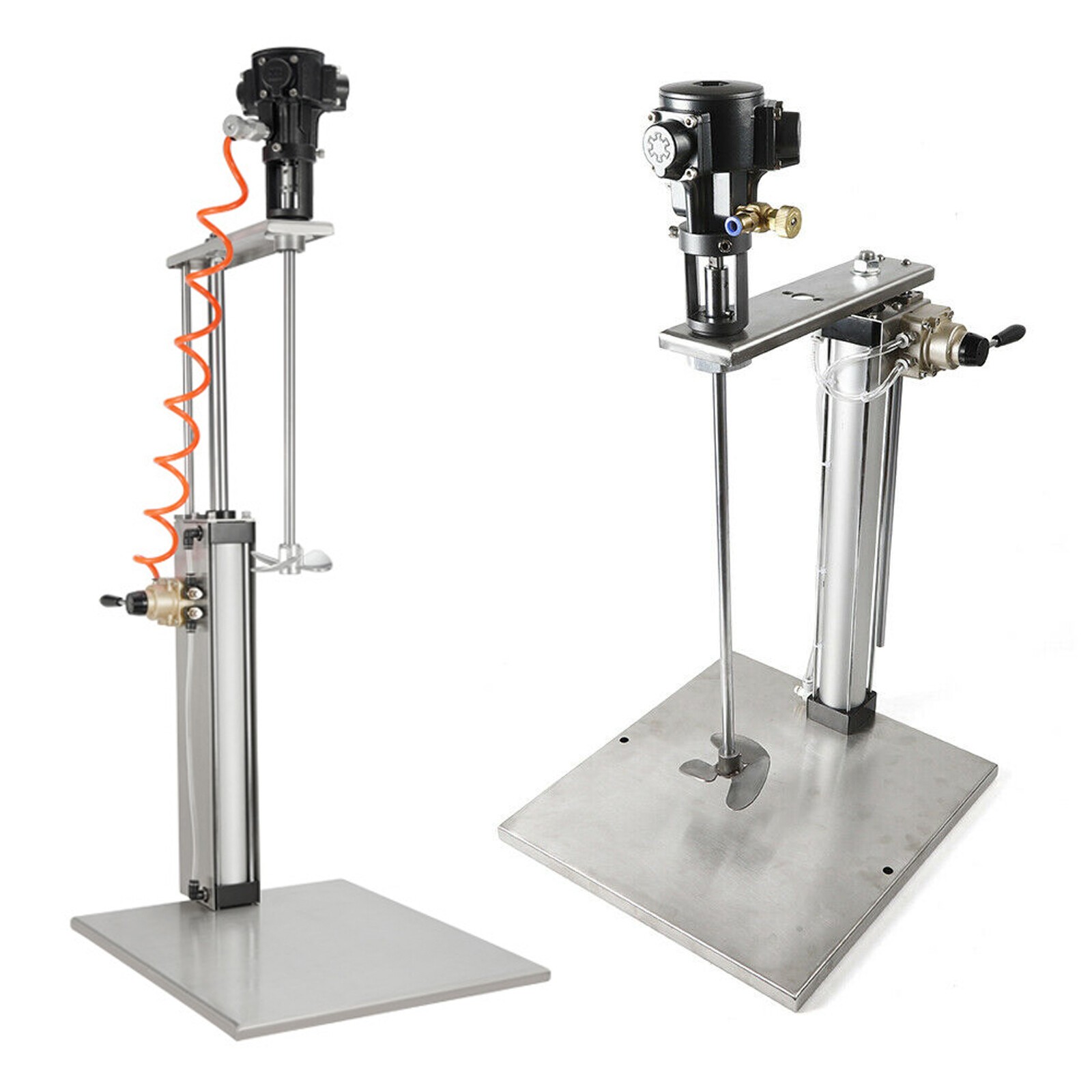 5 Gallon Pneumatic Paint Mixer With Adjustable Stand, Air Compressor Powered