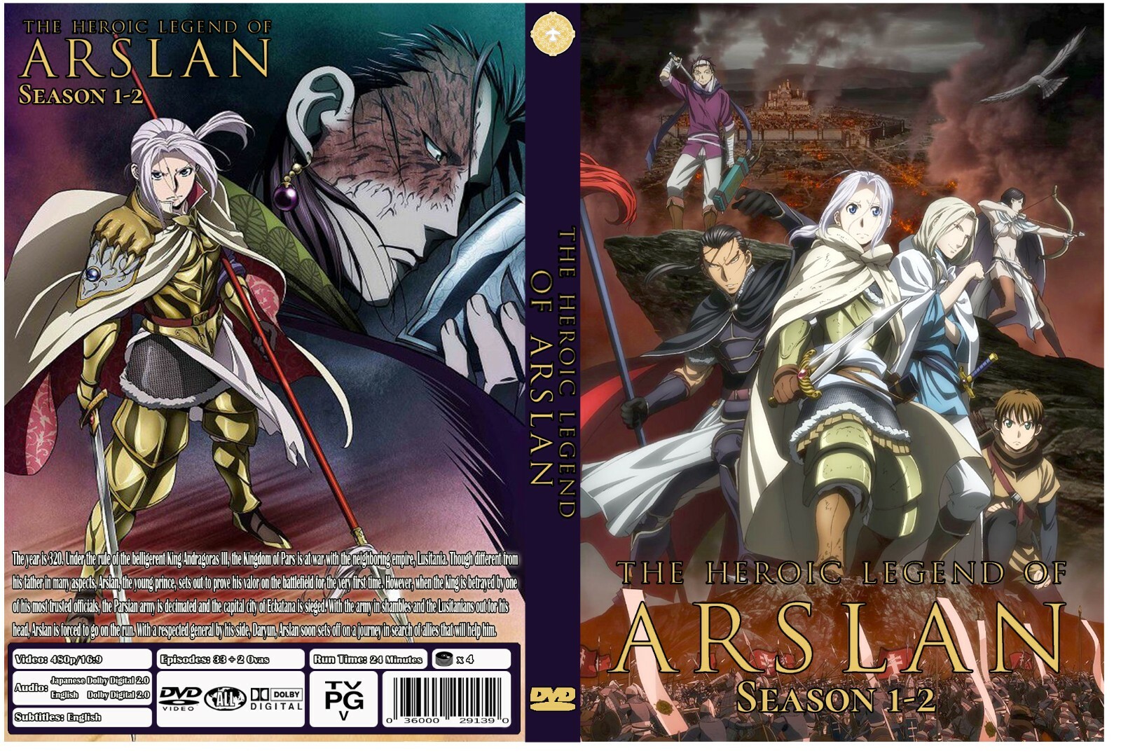 The Heroic Legend of Arslan Season 1-2 + 2 Ovas Dual Audio English/Japanese The Heroic Legend of Arslan Season 1-2 + 2 Ovas Dual Audio English/Japanese