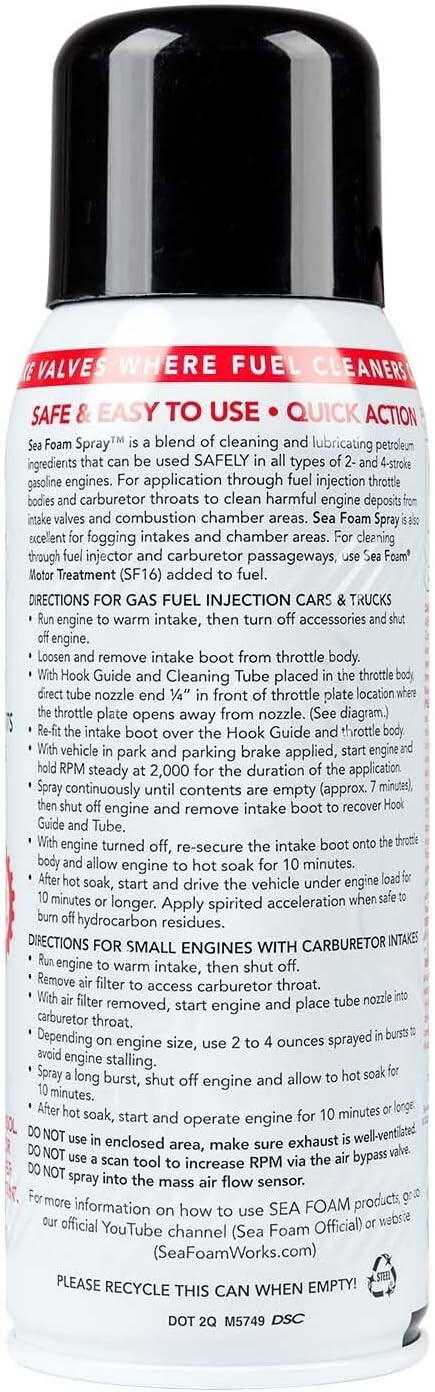 Seafoam SS-14 Top Engine Cleaner & Lube 14oz Aerosol (12 Pack) Seafoam SS-14 Top Engine Cleaner & Lube 14oz Aerosol (12 Pack)