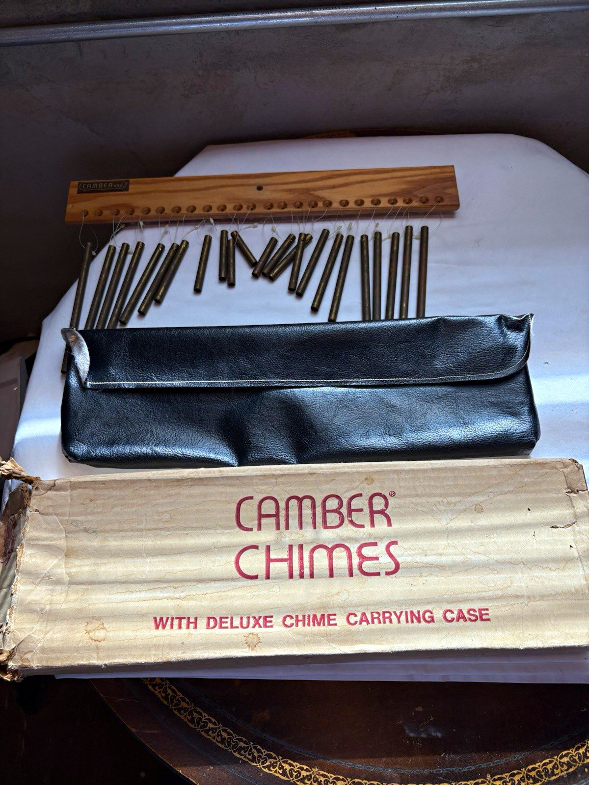 Vintage Camber Percussion Bar Chimes Mark Tree w/ Original Box, Case Vintage Camber Percussion Bar Chimes Mark Tree w/ Original Box, Case