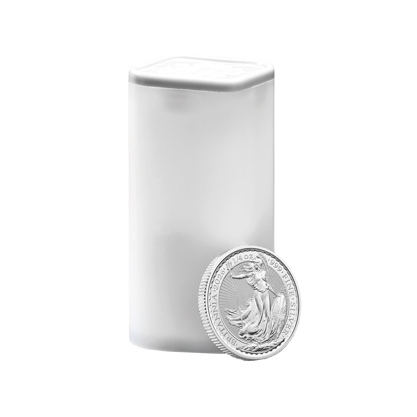 2026 Great Britain Silver Britannia 1/4 oz 50 Pence BU 1 Roll 19 Coin Tube 2026 Great Britain Silver Britannia 1/4 oz 50 Pence BU 1 Roll 19 Coin Tube