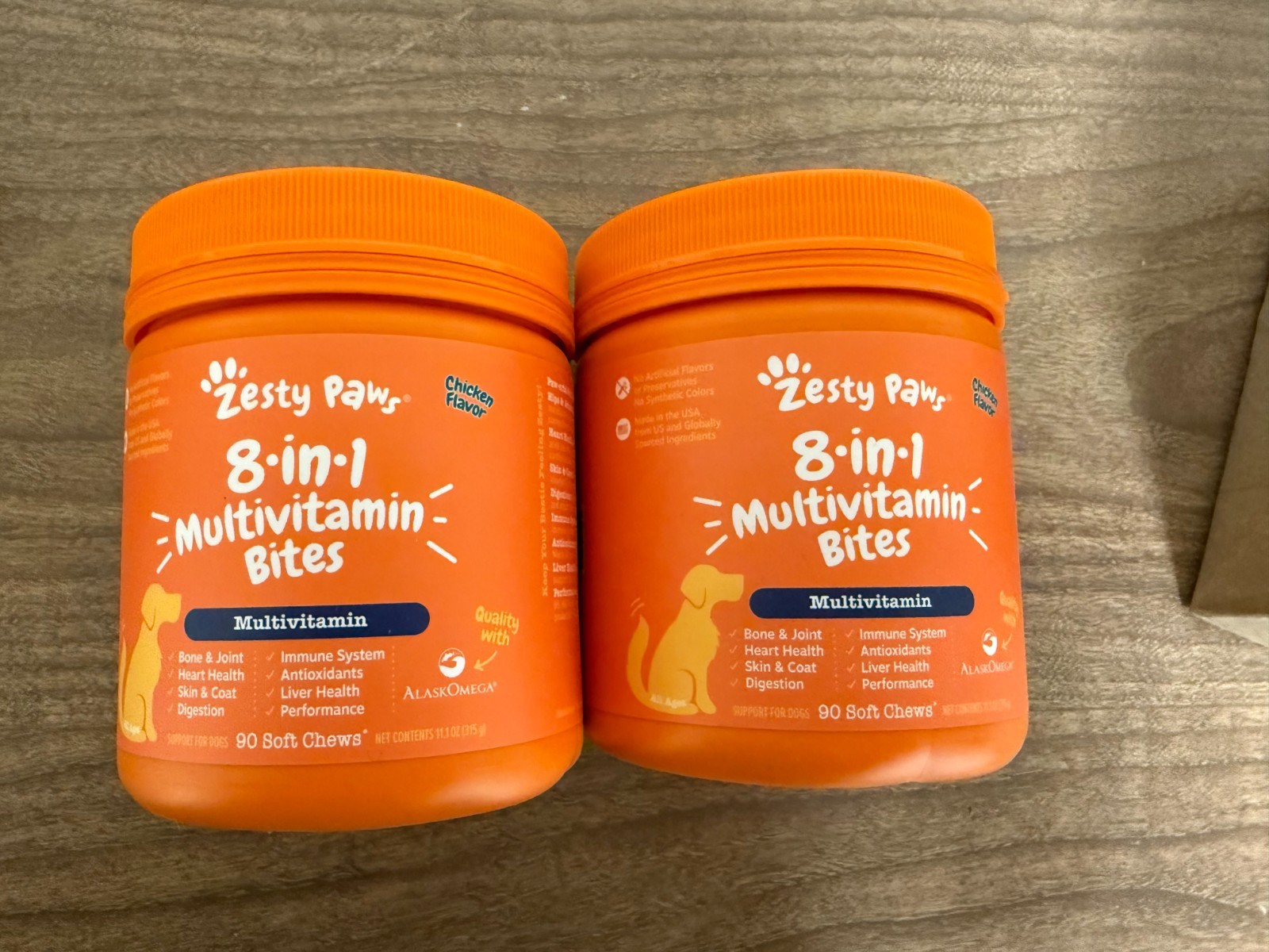 Zesty Paws 8 in 1 Multivitamin Bites 90 count-2 pack (180 Total) Zesty Paws 8 in 1 Multivitamin Bites 90 count-2 pack (180 Total)