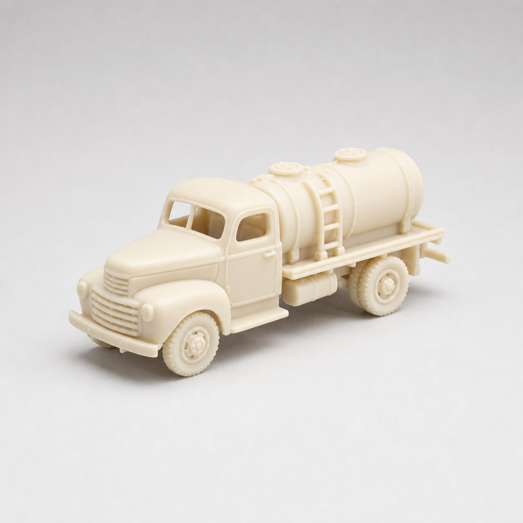 Model Train Vintage Milk Truck 3D Printed Resin N Scale 1:160 Ivory Unpainted Model Train Vintage Milk Truck 3D Printed Resin N Scale 1:160 Ivory Unpainted