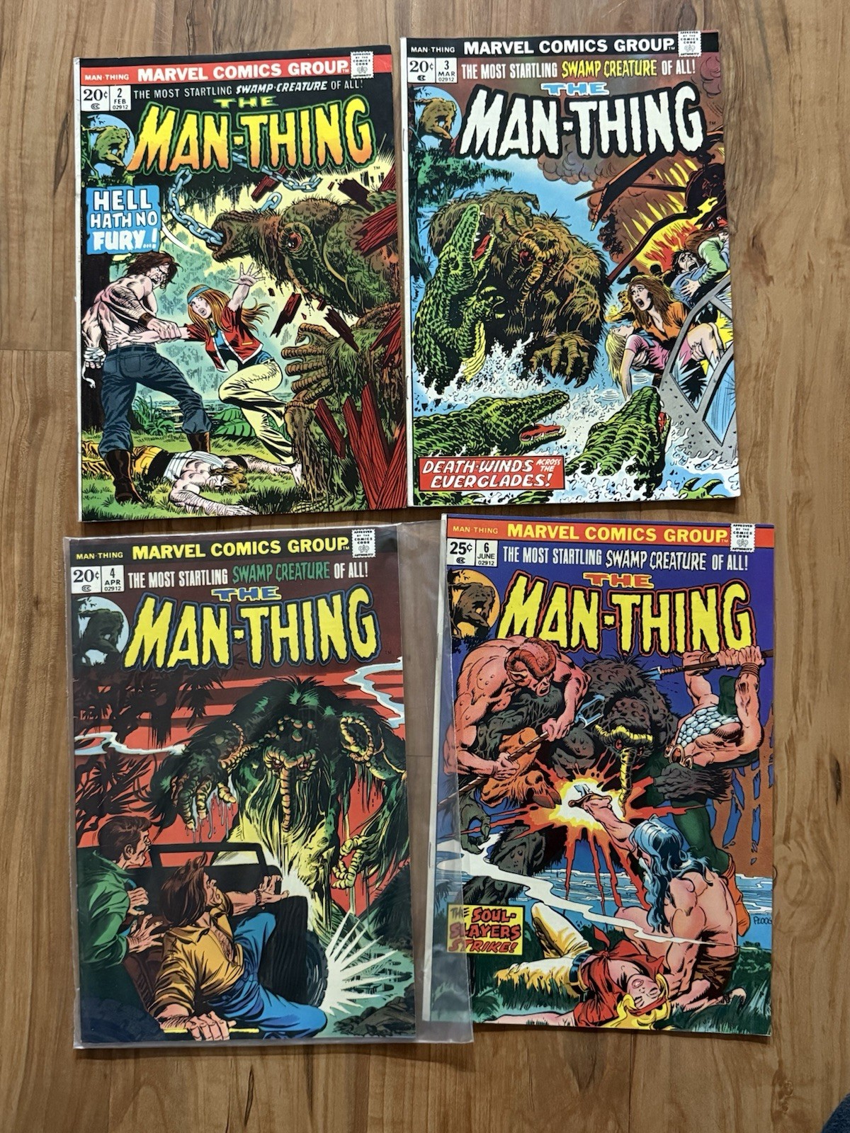 The Man Thing Lot 2,3,4,6 The Man Thing Lot 2,3,4,6