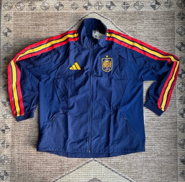 Adidas Spain National Team 2026 Full Zip Anthem Jacket Men’s Size XL JZ2253 Adidas Spain National Team 2026 Full Zip Anthem Jacket Men’s Size XL JZ2253
