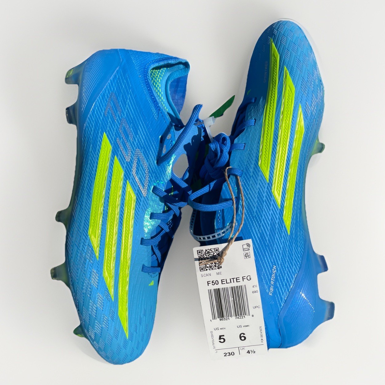 Adidas F50 Elite SG Ice Cold Precision Lucid Blue Size 5M/6W NEW JQ1465 Adidas F50 Elite SG Ice Cold Precision Lucid Blue Size 5M/6W NEW JQ1465