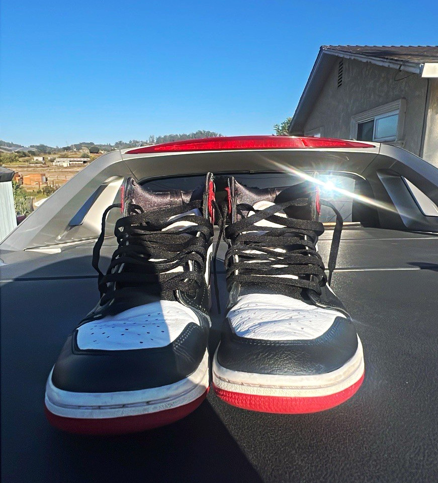 Jordan Air Jordan 1 Men’s High Top Leather Lace Up Black/White/Red CD0461-017 Jordan Air Jordan 1 Men’s High Top Leather Lace Up Black/White/Red CD0461-017