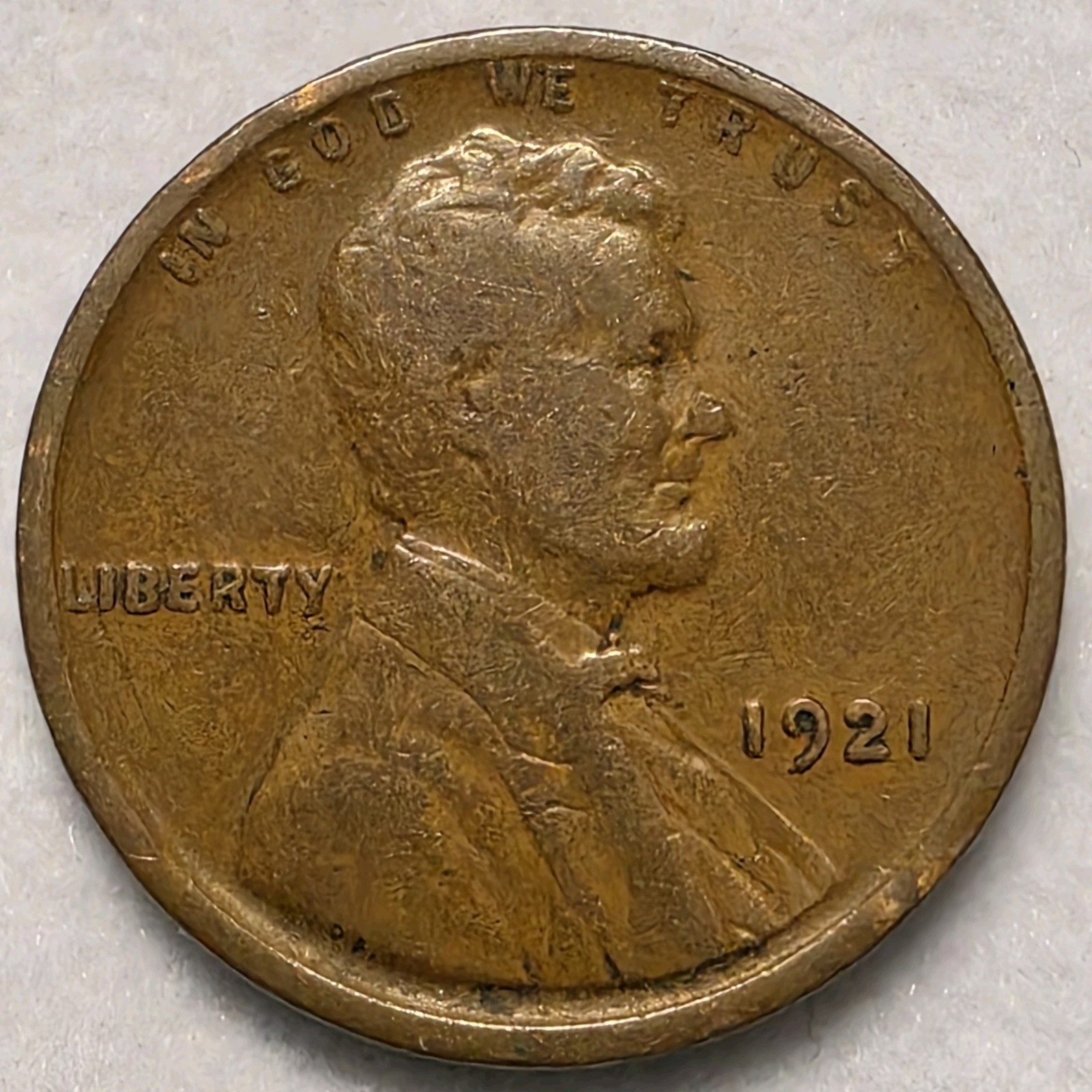1921 Lincoln Wheat Penny Cent - G/VG Good Or Better 1921 Lincoln Wheat Penny Cent - G/VG Good Or Better